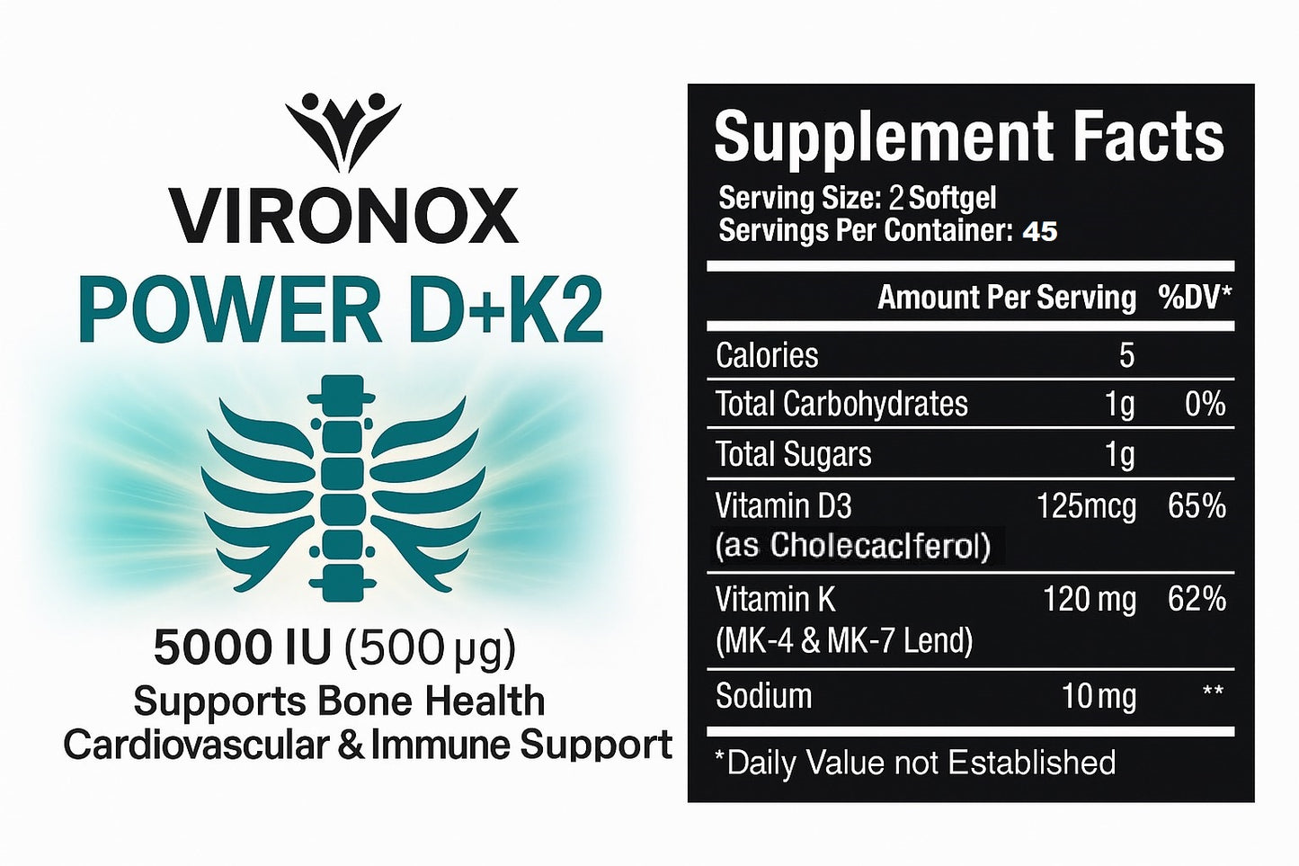 Vironox Bone Health Supports